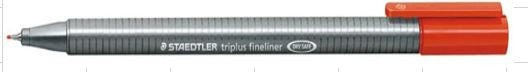 Fibra Staedtler triplus rojo