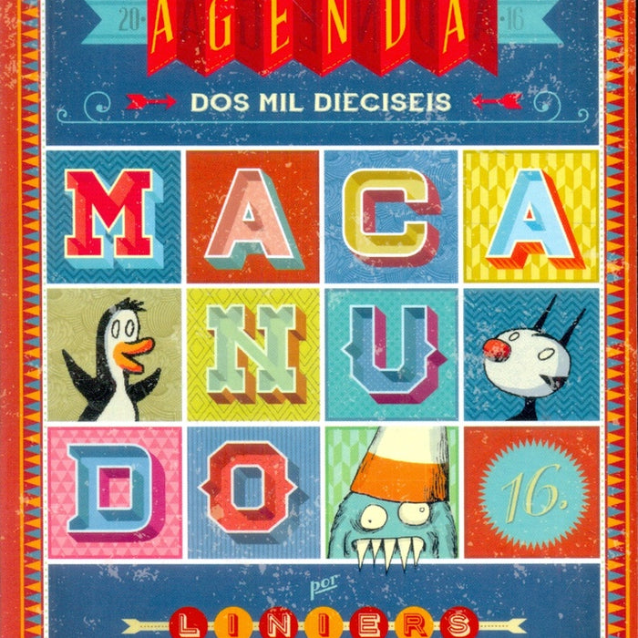 AGENDA 2016 MACANUDO CARTONE LETRAS