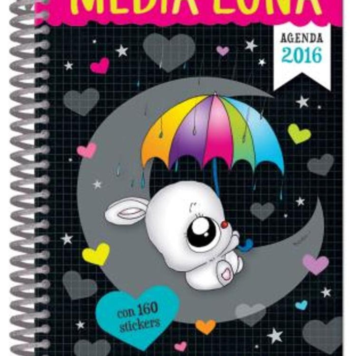 AGENDA MEDIA LUNA 2016 RULO GRIS