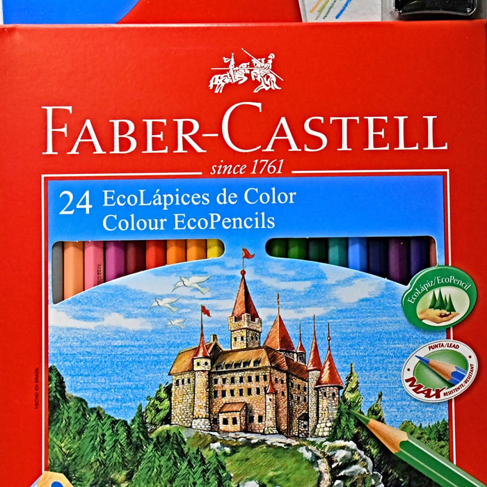 LÁPICES DE COLORES X24 FABER CASTELL..