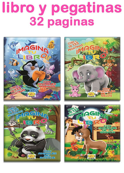 IMAGINA TU LIBRO CON 135 PEGATINAS