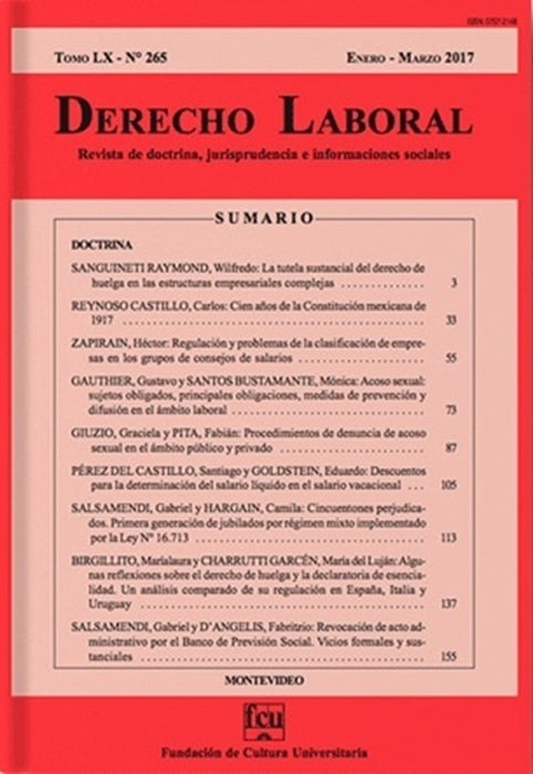 REVISTA URUGUAYA DE DERECHO INTERNACIONAL PRIVADO 11..