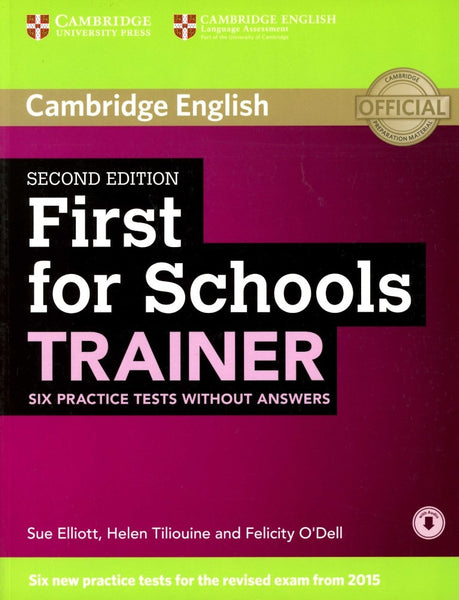 FIRSTS FOR SCHOOLS TRAINER 2ND ED..