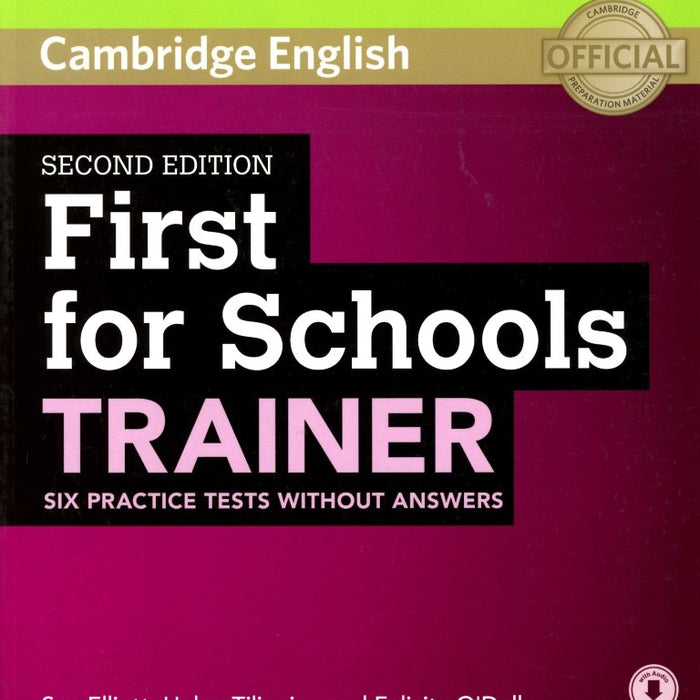 FIRSTS FOR SCHOOLS TRAINER 2ND ED..