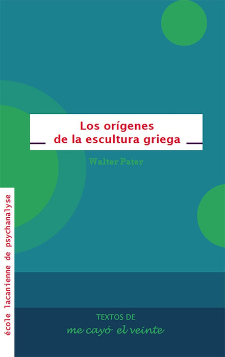 Textos 20. Los orígenes de la escultura griega | Marcos gonzález, Pater