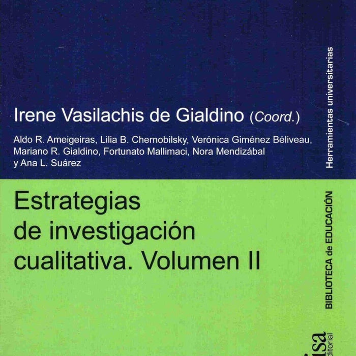 ESTRATEGIAS DE INVESTIGACION CUALITATIVA.. | IRENE VASILACHIS DE GIALDINO