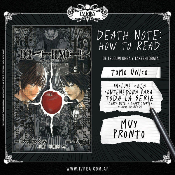 DEATH NOTE 13 HOW TO READ + CAJA.. | Tsugami Ohba