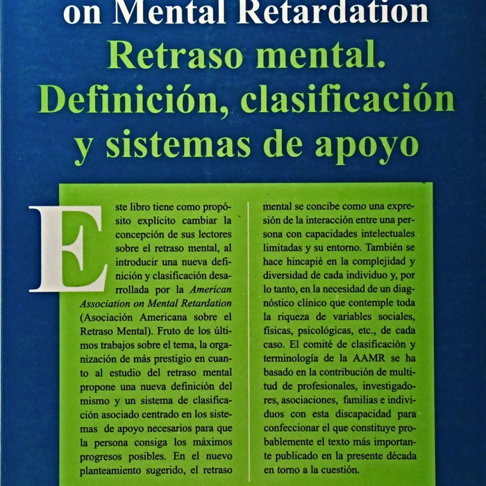 RETRASO MENTAL.. | AMERICAN ASSOCIATION ON METAL RETARDATION .