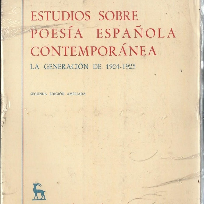 ESTUDIOS SOBRE POESIA ESPAÑOLA CONTEMPORANEA.. | Andrew P.  Debicki