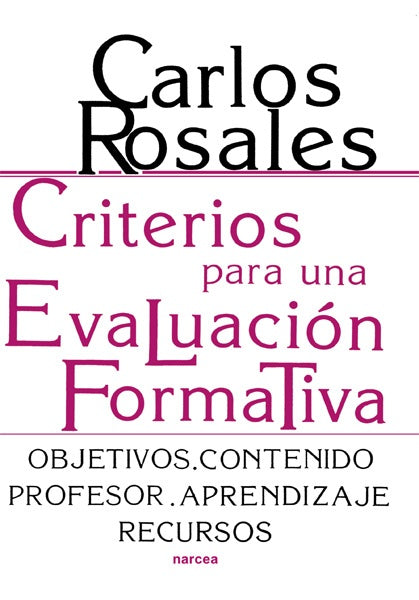 CRITERIOS PARA UNA EVALUACION FORMATIVA