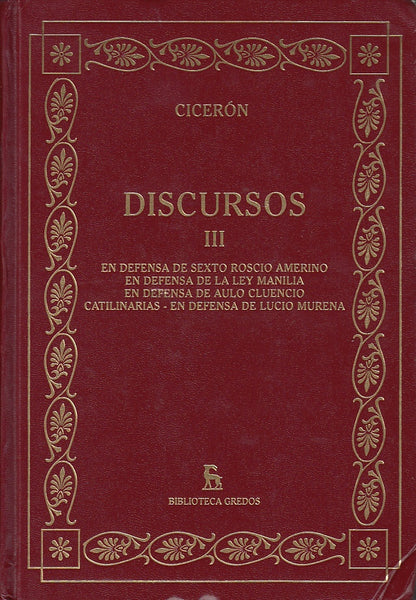 Discursos III | Cicerón