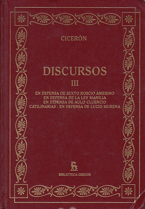 DISCURSOS III.. | Cicerón