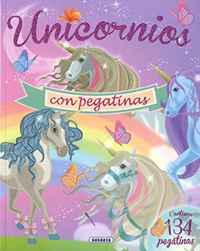 Unicornio con 134 pegatinas