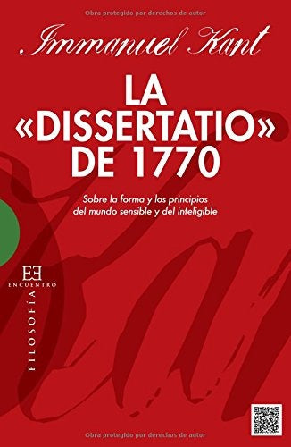 LA DISSERTATIO DE 1770.. | Immanuel Kant