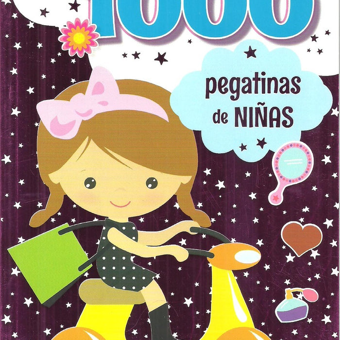 1000 PEGATINAS NIÑA MOTO