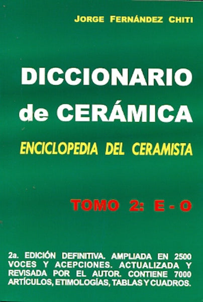 Diccionario de cerámica | Jorge Fernández Chiti