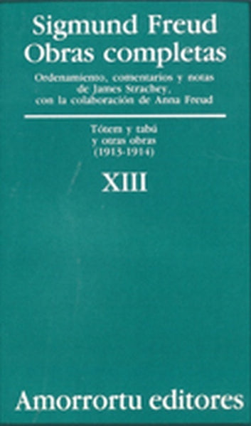 OBRAS COMPLETAS VOLUMEN XIII.. | Freud-Etcheverry