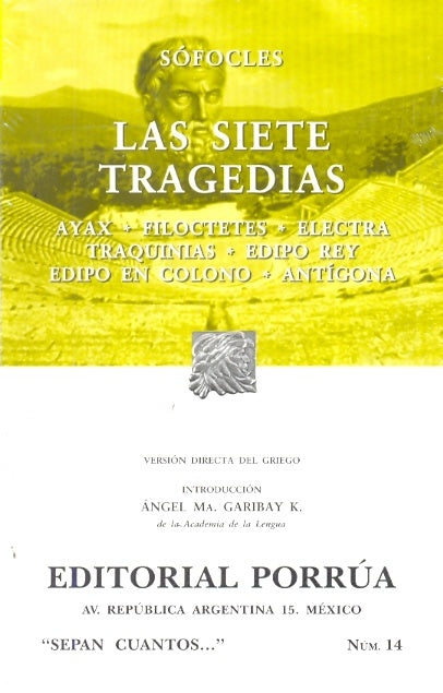 SIETE TRAGEDIAS, LAS (Spanish Edition) | . ESQUILO