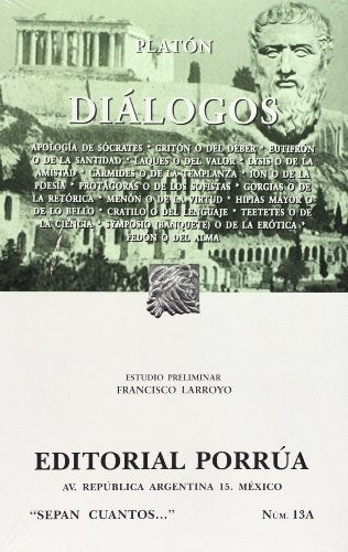 Dialogos. 2 Volumenes (Coleccion Sepan Cuantos # 13) (Spanish Edition) | Platon