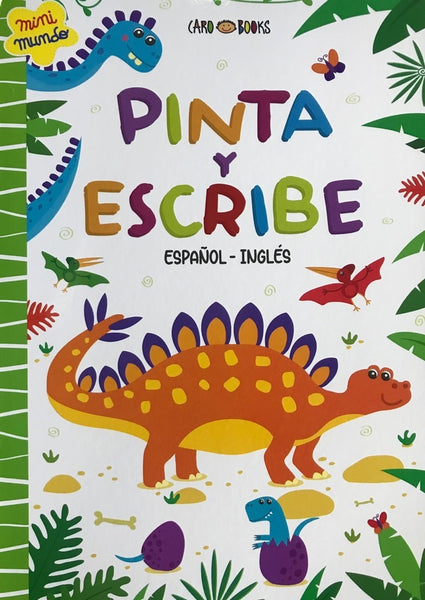 PINTA Y ESCRIBE : DINOSAURIO  | sin autor