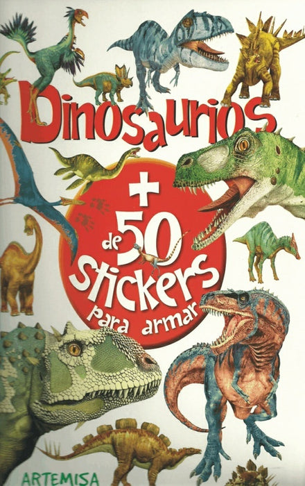 Dinosaurios + 50 stickers para armar