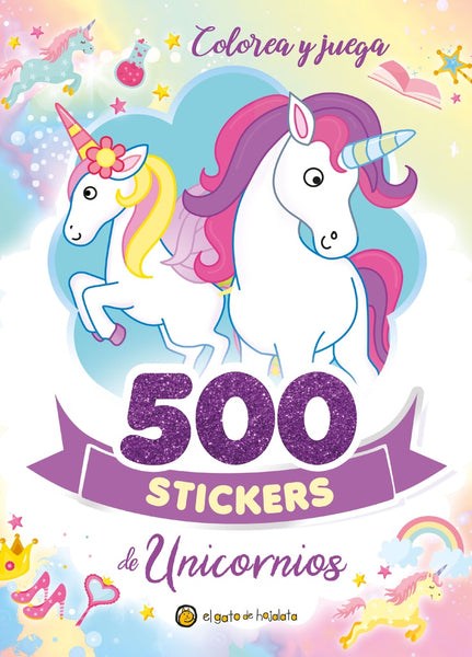 500 stickers de unicornios