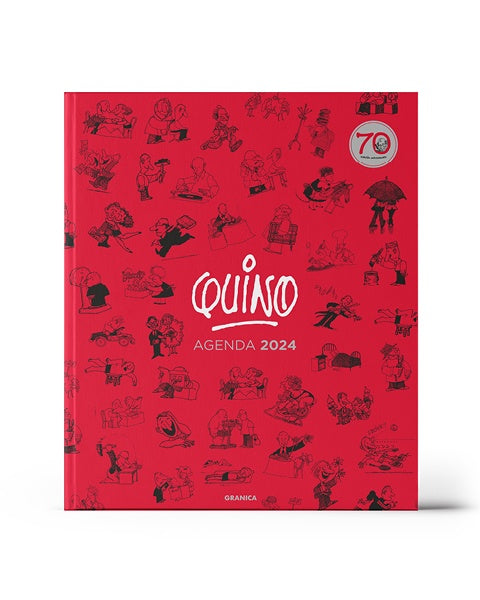 AGENDA QUINO 2024 ENCUADERNADA ROJA ..