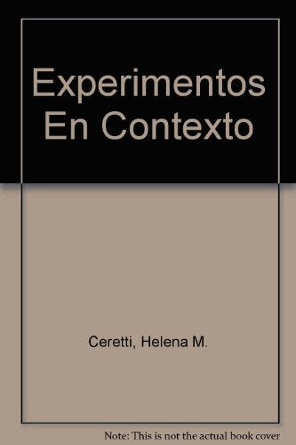 EXPERIMENTOS EN CONTEXTO QUIMICA MANUAL DE LABORATORIO.. | HELENA CERETTI