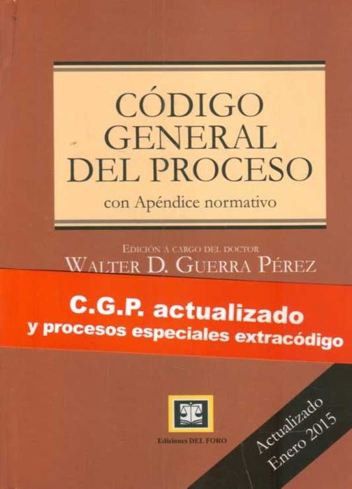 CODIGO GENERAL DEL PROCESO. | WALTER  GUERRA PEREZ