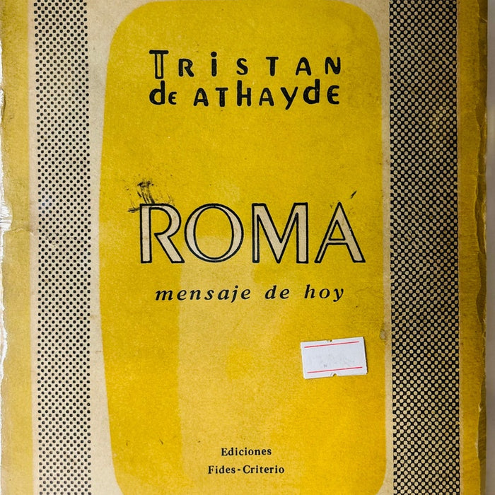 ROMA MENSAJE DE HOY.. | TRISTAN DE ATHAYDE