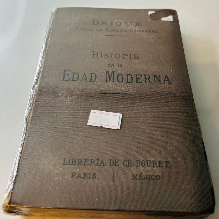 HISTORIA DE LA EDAD MODERNA DESDE 1610 HASTA 1789.. | ABATE DRIOUX