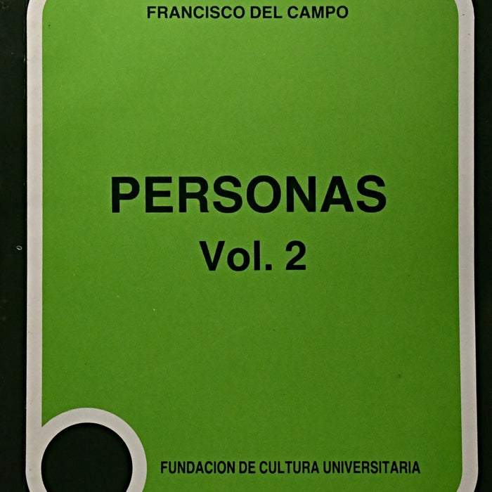 PERSONAS VOL. 2.. | FRANCISCO  DEL CAMPO