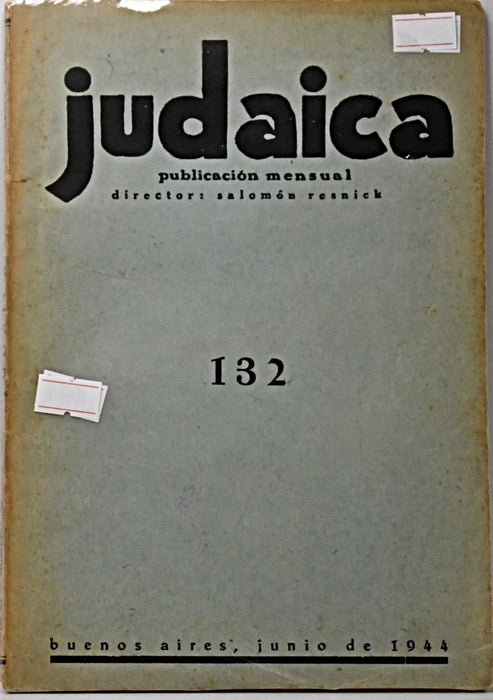 JUDAICA Nº 132.. | Salomón Resnick