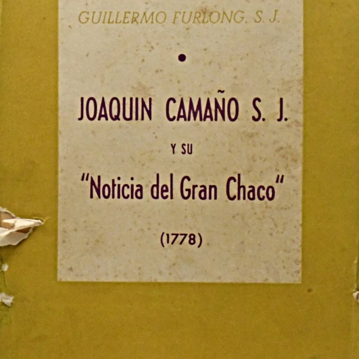 JOAQUIN CAMAÑO S.J Y SU 