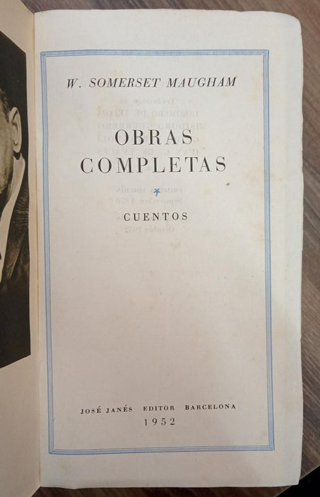 OBRAS COMPLETAS / CUENTOS | William Somerset Maugham