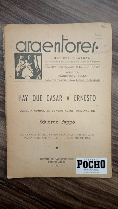 ARGENTORES - REVISTA TEATRAL | EDUARDO PAPPO