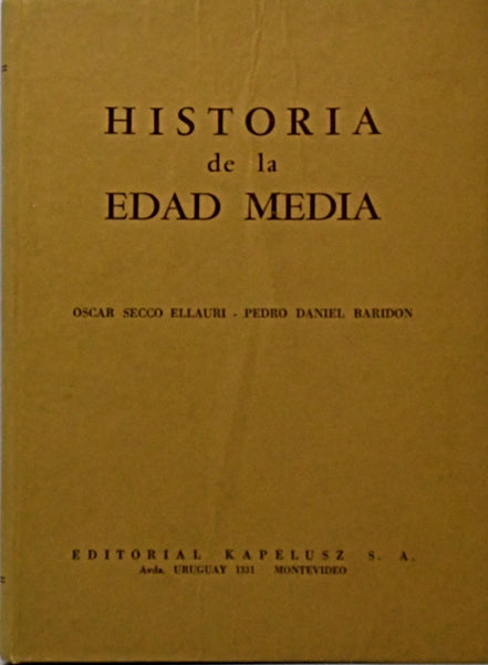 HISTORIA DE LA EDAD MEDIA.. | OSCAR SECCO ELLAURI- PEDRO DANIEL BARIDON