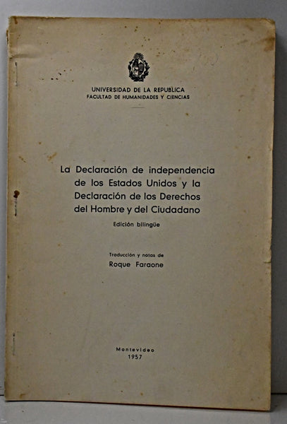 LA DECLARACION DE INDEPENDENCIA DE LOS ESTADOS UNIDOS.. | ROQUE FARAONE