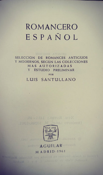 ROMANCERO ESPAÑOL..