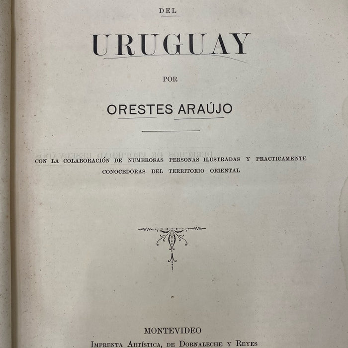 DICCIONARIO GEOGRAFICO DEL URUGUAY.. | ORESTES ARAUJO