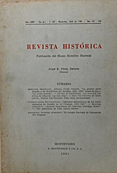 REVISTA HISTORICA.. | JUAN E. PIVEL DEVOTO