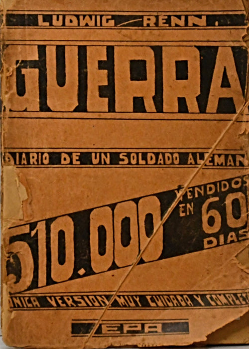 GUERRA. DIARIO DE UN SOLDADO ALEMÁN.. | Ludwig Renn